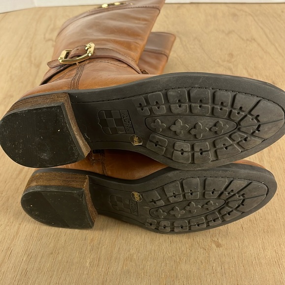 Vince Camuto VC-Phillie Distressed Tall Riding Boot Women’s Size 6M Tan Leather - Picture 10 of 11